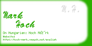 mark hoch business card